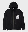 Zipped Hoodie Black