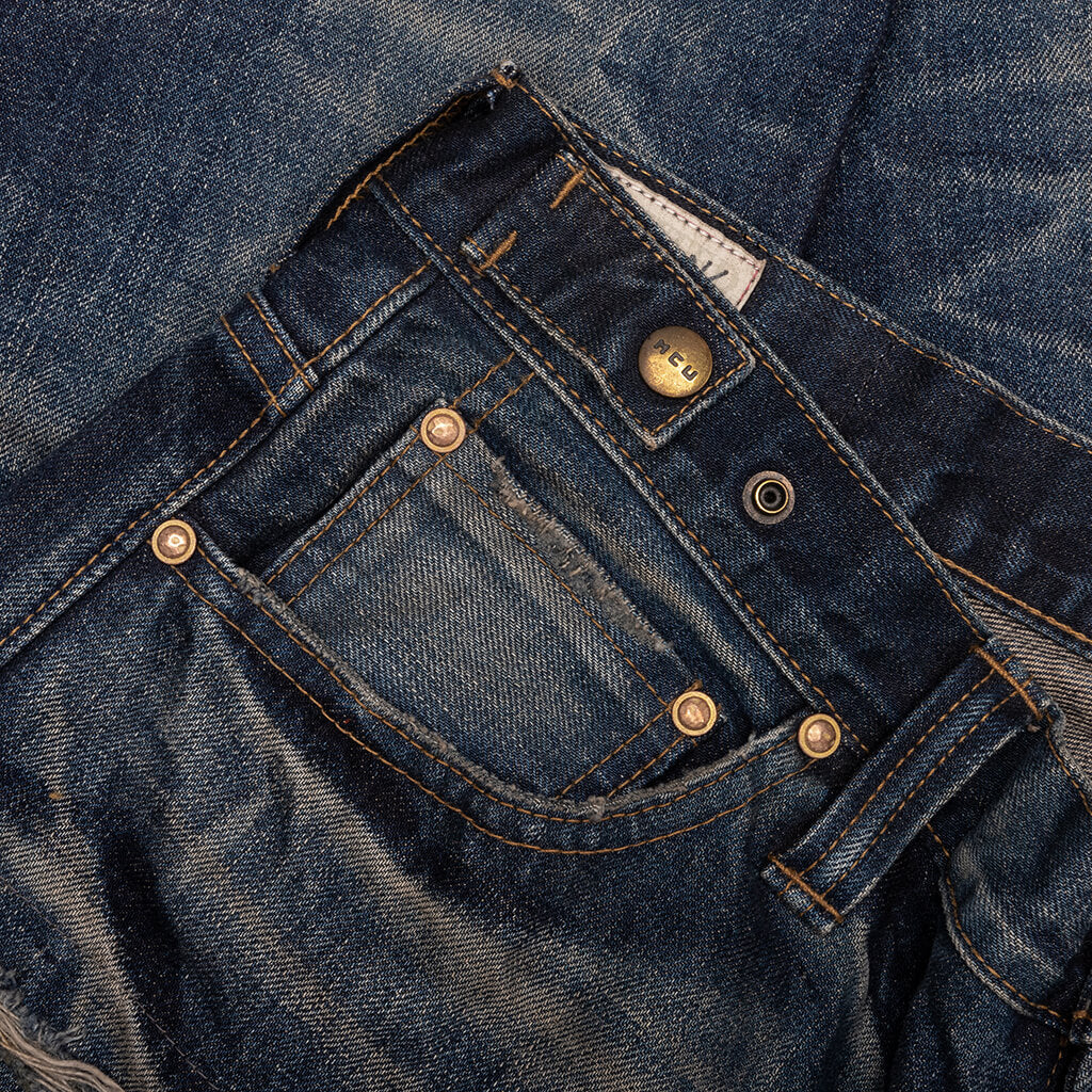 Edo Straight 'Aza' Repaired - Mid Blue