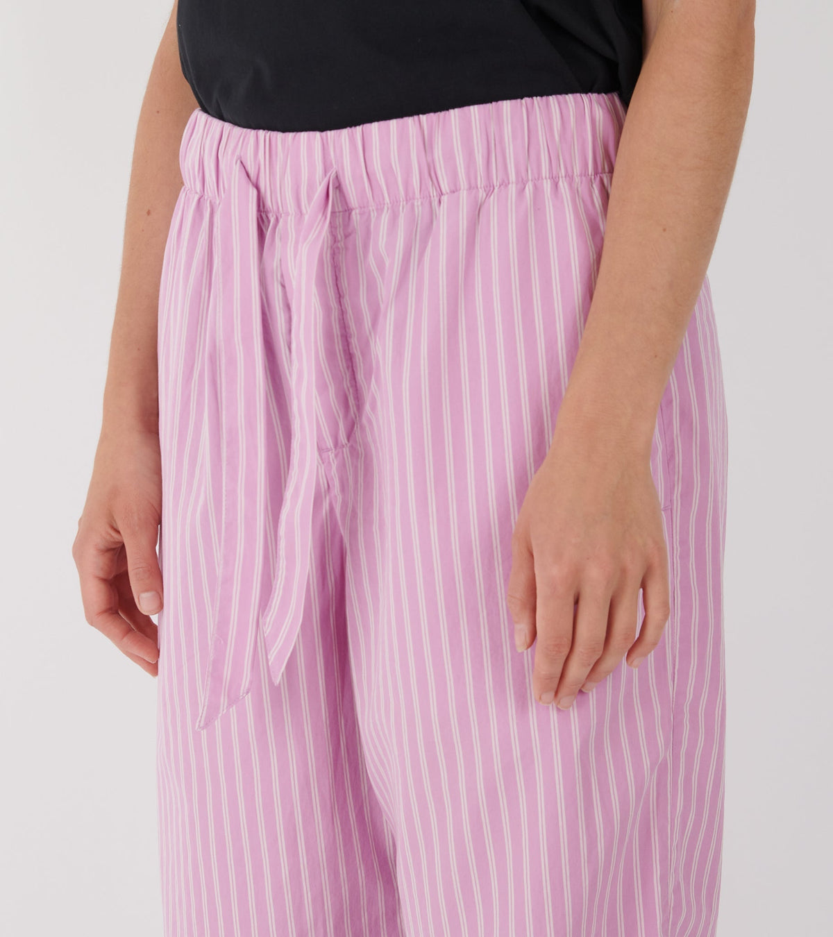 Pyjamas Pants Purple Pink Stripes