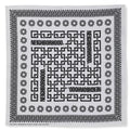 Geometric Pattern Bandana - White
