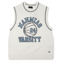Knit Varsity Basketball Jersey - White
