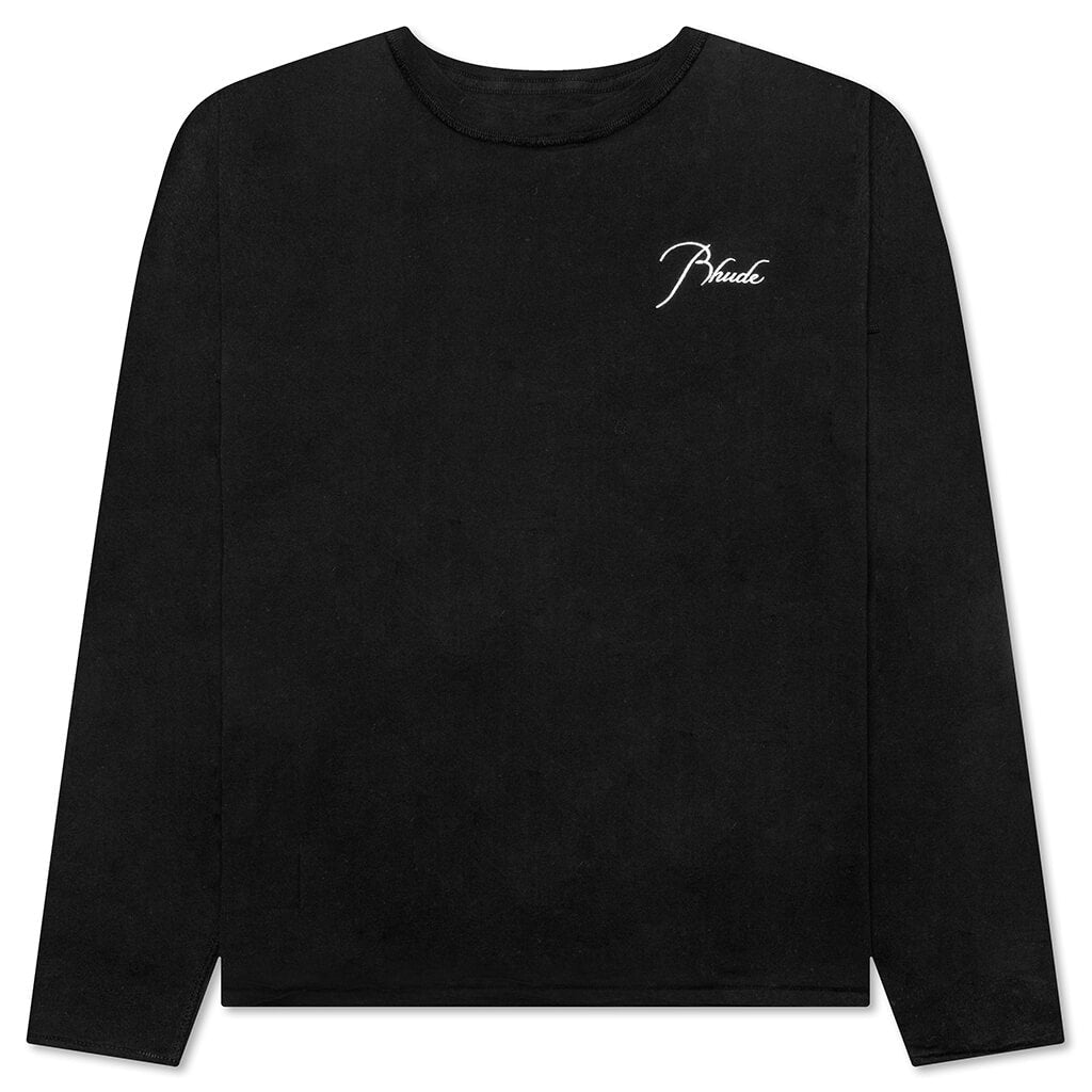 Reverse L/S Tee - Black