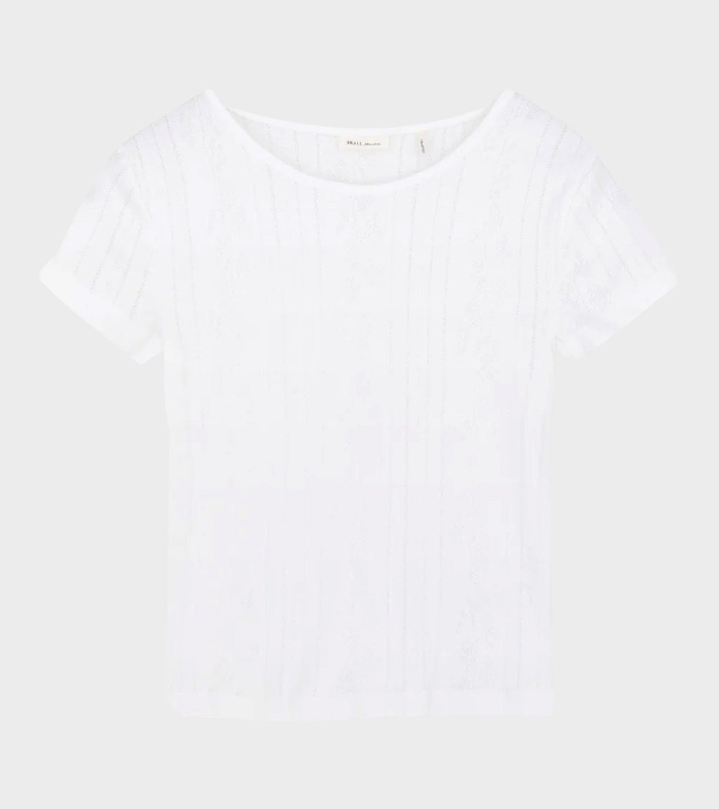 Anna Cap Sleeve Tee Optic White
