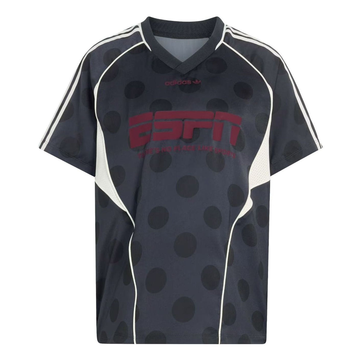 (WMNS) adidas Street Jersey Asia Sizing SS 'Night Grey' KV1189