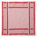 Shemagh Pattern Bandana - White/Red