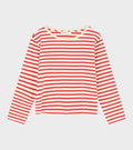 Marron Oversized Blouse Off-white/Red Stripe