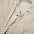 Oversize Zip-Up Sweatshirt - Natural