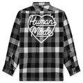 Wool Check Shirt Jacket - Black