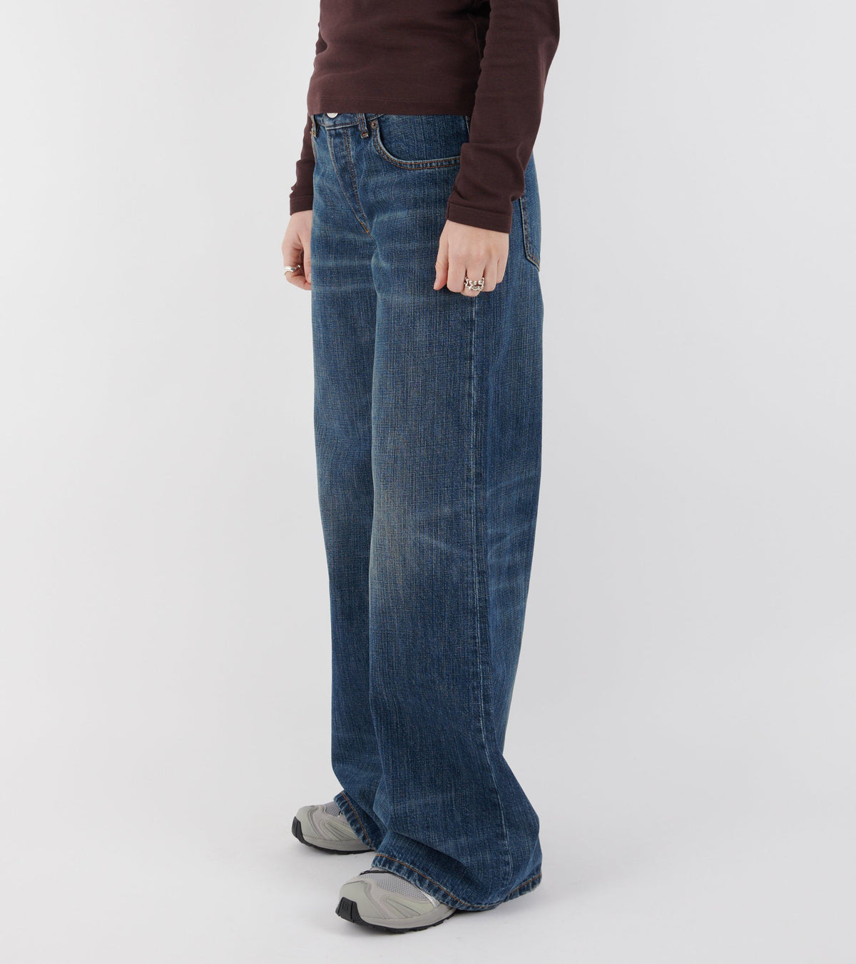 Kyoto Jeans Dark Blue Righe