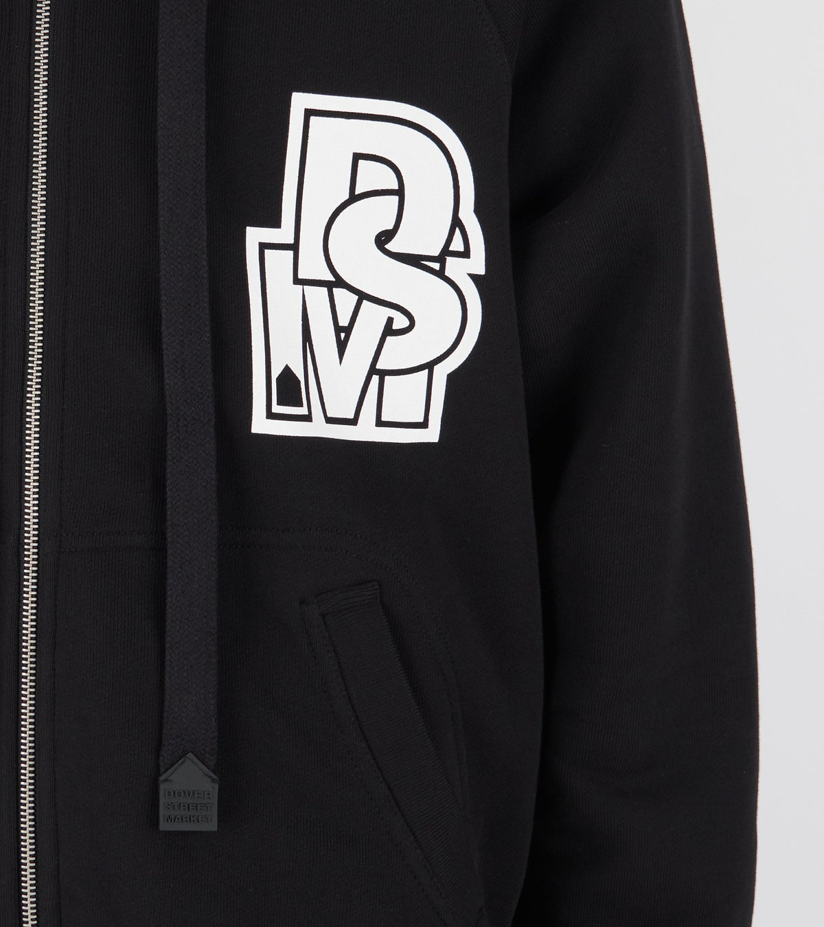 Zipped Hoodie Black