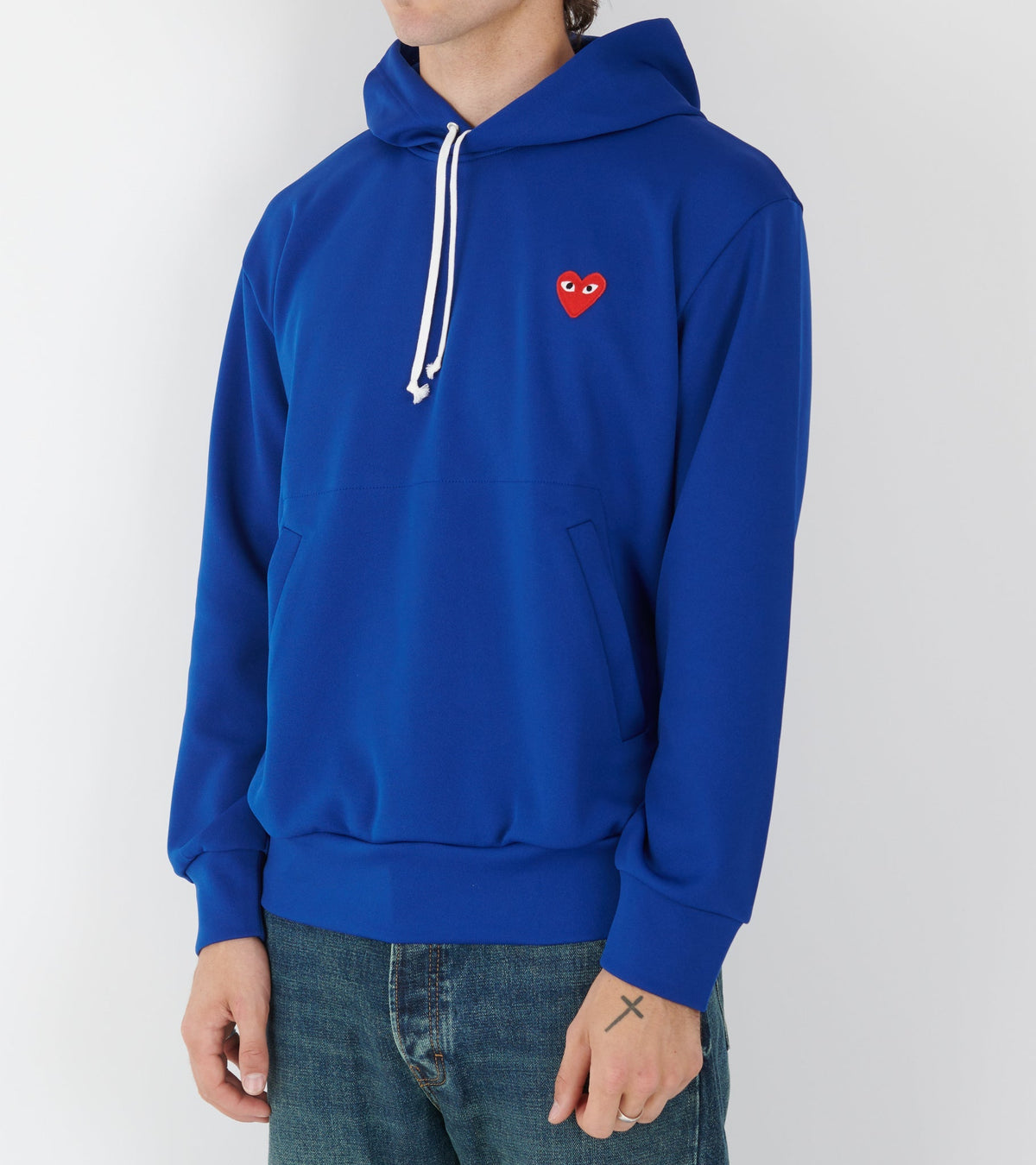 U Red Heart Hoodie Blue