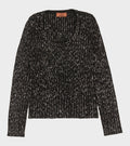 Glitter Crewneck Sweater Black
