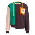 adidas Originals x Melting Sadness Crossover Pullover 'Brown Beige Green' HC0349