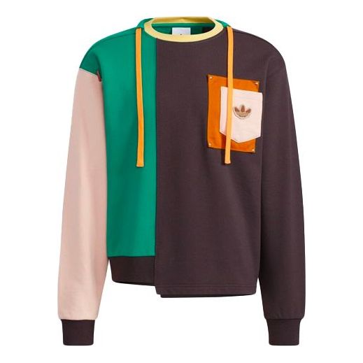 adidas Originals x Melting Sadness Crossover Pullover 'Brown Beige Green' HC0349