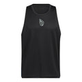 Men's adidas Lillard Logo Printing Stripe Basketball Sports Black Vest HF1729