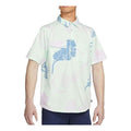 Nike SB Flower Full Print Casual Short Sleeve Couple Style Green DM0170-394