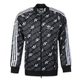 adidas originals Monogram TT Full Print Logo Sports Jacket Black EB4087