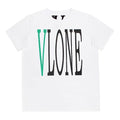 VLONE Large Logo Round Neck Short Sleeve T-shirt 'White Green' VLTE17SS003-WHITE