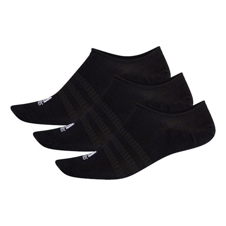 adidas Casual Sports Training Running Socks Couple Style 3 Pairs Black DZ9416