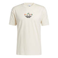 adidas originals Trefoil Bloom Back Pattern Printing Sports Short Sleeve Creamy White H32305