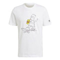 adidas originals x The Simpsons Crossover Cartoon Printing Round Neck Short Sleeve White HA5811