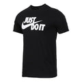 Nike Just Do It Letter Printing Sports Round Collar Male Black 891864-010
