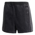 (WMNS) adidas Adicolor Denim Firebird Shorts Asia Sizing 'Black' JD3107