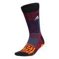 Men's adidas New Year's Edition Printing Sports Mid-Top Socks Combined Pack Black HI3025