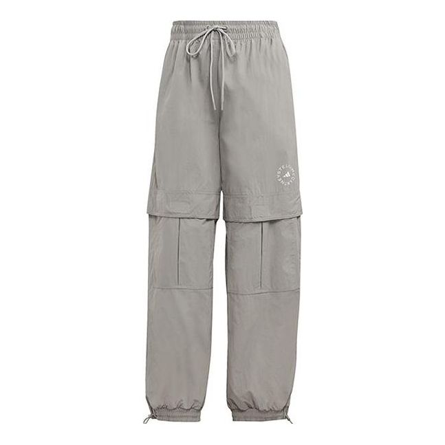 (WMNS) adidas by Stella McCartney TrueCasuals Woven Solid Track Pants 'Grey' HS0036
