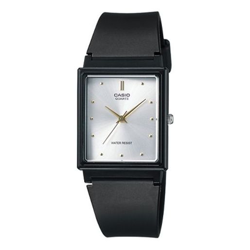 CASIO Quartz Waterproof White DialBlack Strap Mens WhiteBlack Analog MQ-38-7A