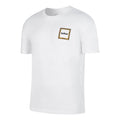 Nike Back Stripe Pattern Printing Basketball Round Neck Casual Short Sleeve White DQ1882-100