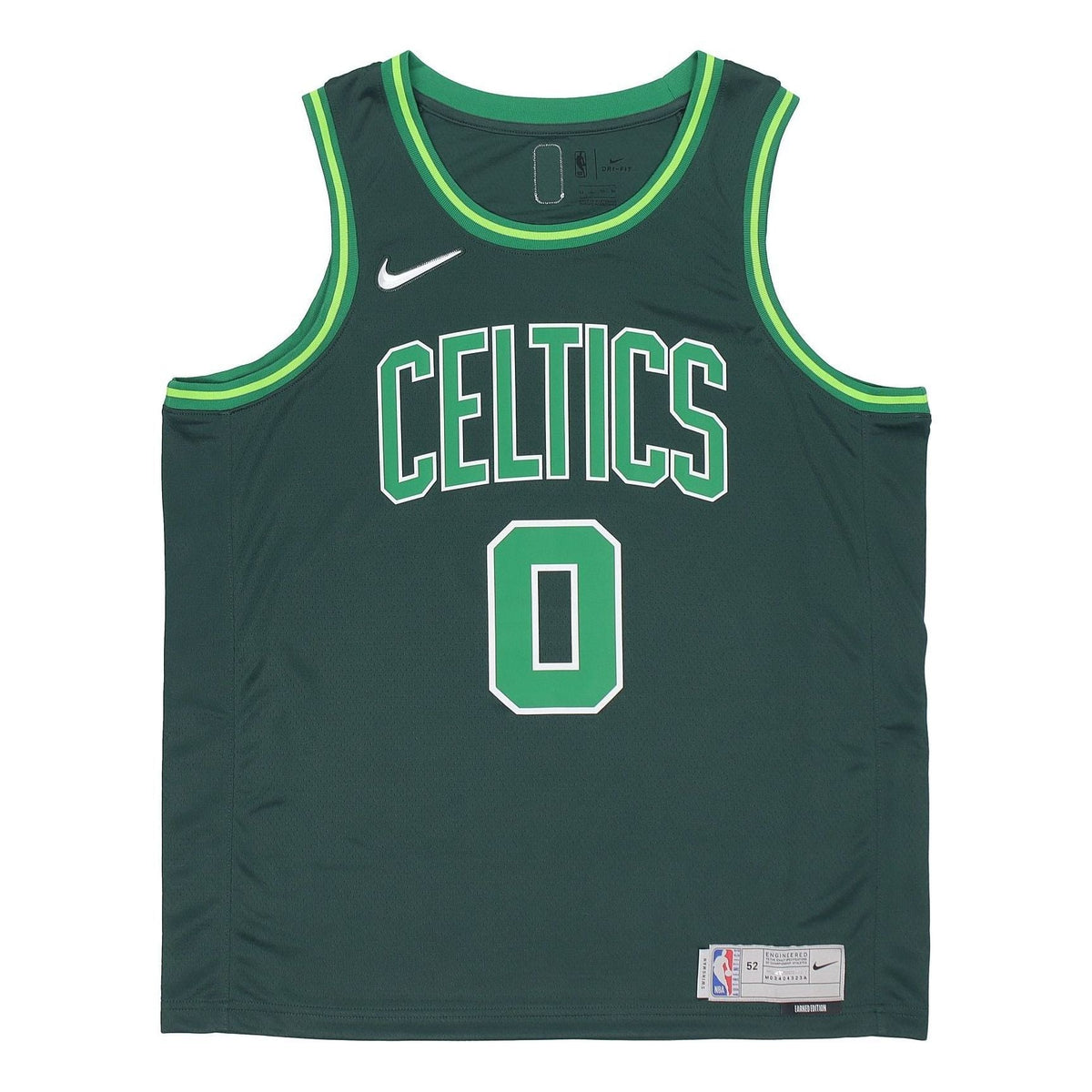 Nike NBA SW Fan Edition Award Version 20-21 Season Boston Celtics Tatum Jersey 'Green' CN9893-300