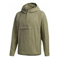 adidas M Tec Anorak Woven Sports Windproof Breathable Jacket Green FM5412