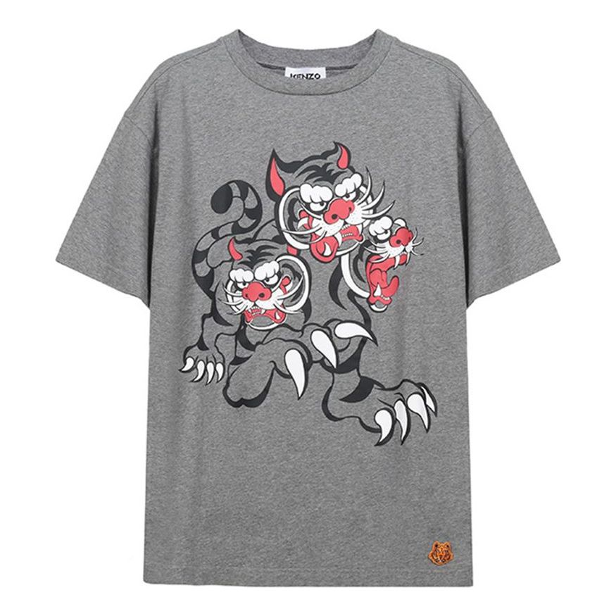 KENZO SS21 Printing Round-neck Grey FB52TS6414SJ-94