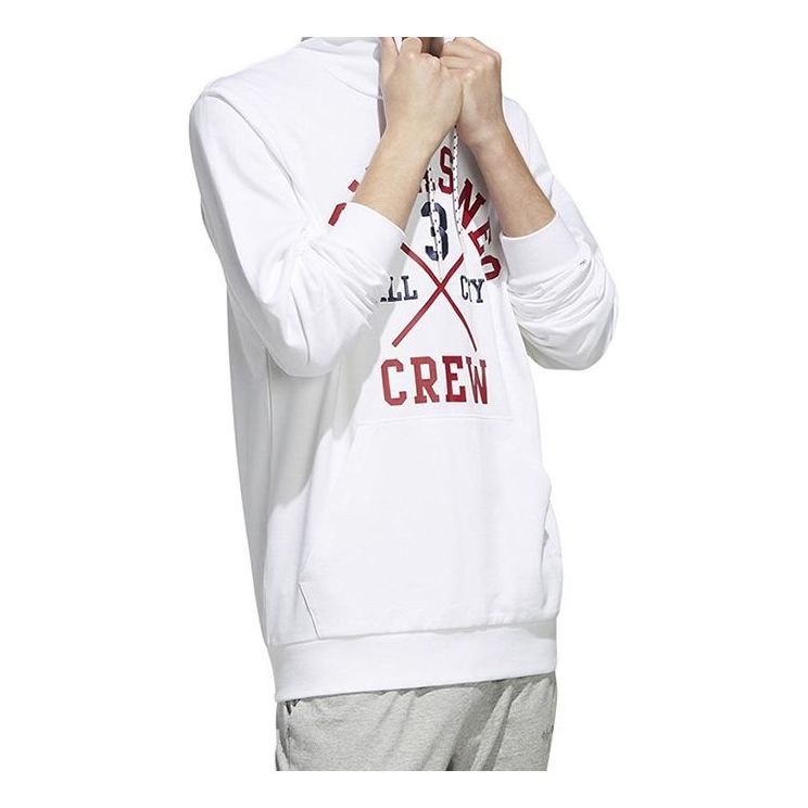 adidas neo M Fav Sv Hdy Printing Pullover White EI6283