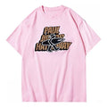PJ's Vigor Leopard print Alphabet Pattern Short Sleeve Unisex Pink 20SSTS1018-P