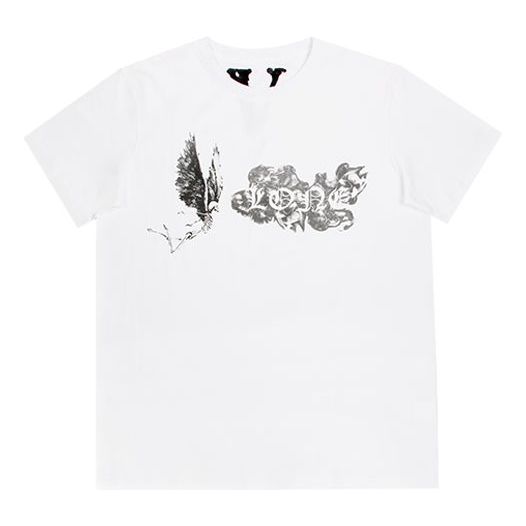 VLONE Smoke Demon Angel Short Sleeve Unisex White VLTE2001WH