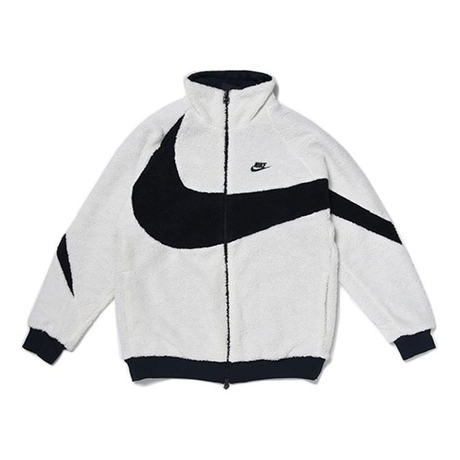 Nike Big Swoosh Reversible Boa Jacket (Asia Sizing) 'White' BQ6546-114