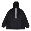 adidas Half-zipped Hooded Windproof Sports Woven Jacket Men's Black GM4443