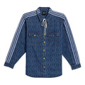 adidas originals x IVY PARK Crossover Stripe Solid Color Denim Blue Shirt H61704