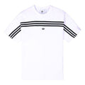 adidas originals 3-stripe Tee Stripe logo Embroidered Short Sleeve White FM1529
