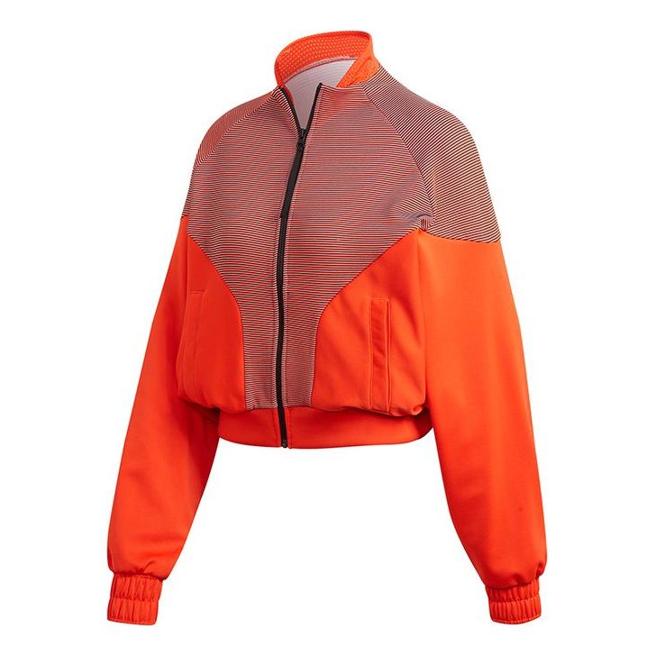 (WMNS) adidas Cover Up Jacket Orange/Yellow/Black GH8222