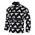 adidas Collar Windproof Warm Sport Training Jacket Men's Black GM4429