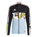 adidas Colorblock Soccer/Football Sports Jacket Black H50879