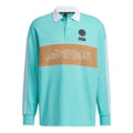 adidas Ub Polo Ls Sports Stylish Logo Printing Long Sleeves Polo Shirt Green GP0894