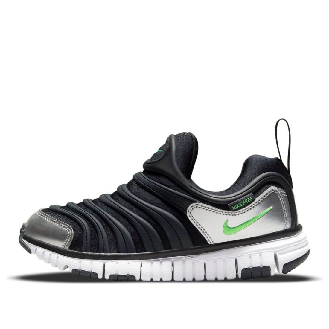 (PS) Nike Dynamo Free 'Black Dark Ash Metallic Chrome' 343738-028