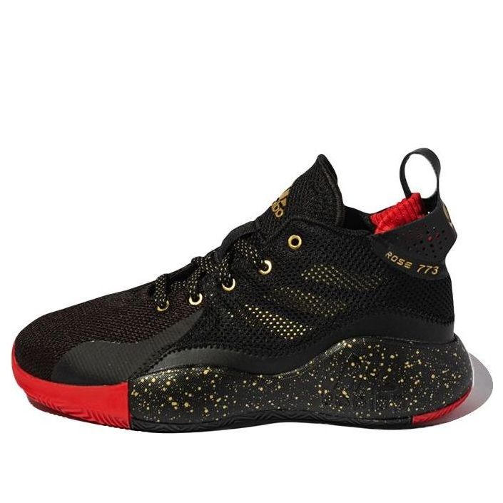 (GS) adidas D Rose 773 2020 'Black Red' FZ1403