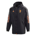 adidas JUVE TRAVEL JKT Juventus Soccer/Football Sports Hooded Jacket Black FR4202