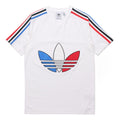 adidas originals MENS Tricol Logo Printed Crew Neck Short Sleeve White GQ8921