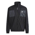 adidas limited Reversible Fleece Lined Colorblock Stand Collar logo Jacket Black HC0268